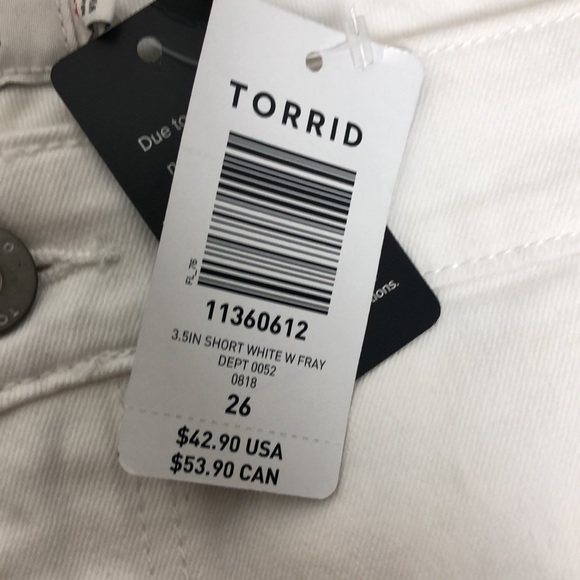 Torrid Size 26 Women’s Denim Short Shorts - Picture 4 of 6